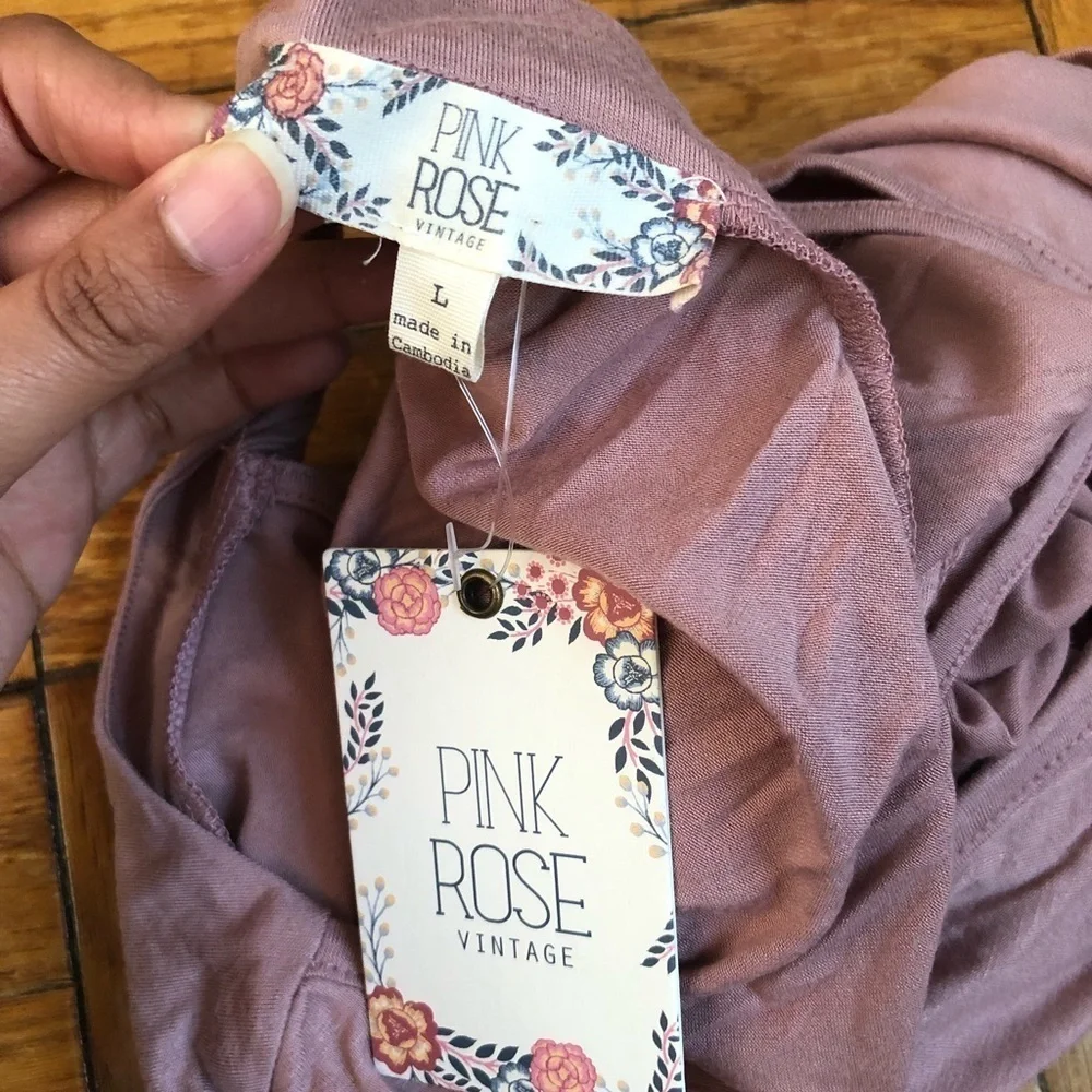 Mauve short sleeve top